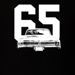 1965 Skylark Rear View With Year Dark Color T Shirt