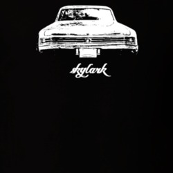 1965 Skylark Rear View With Model Dark Color T Shirt