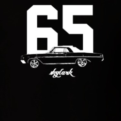 1965 Skylark Side View With Year And Model Dark Color T Shirt