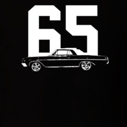 1965 Skylark Side View With Year Dark Color T Shirt