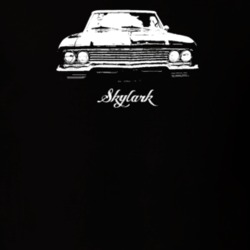 1965 Skylark Grill View With Model Dark Color T Shirt