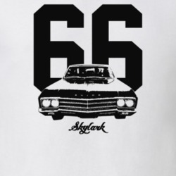 1966 Skylark Grill View With Year And Model Light Color T Shirt