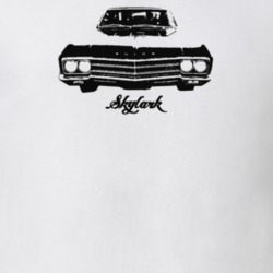 1966 Skylark Grill View With Model Light Color T Shirt