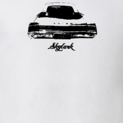 1966 Skylark Rear View With Model Light Color T Shirt
