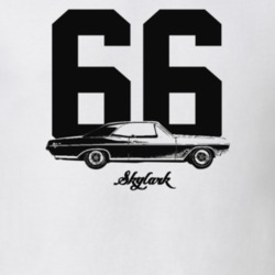 1966 Skylark Side View With Year And Model Light Color T Shirt