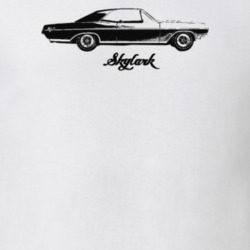 1966 Skylark Side View With Model Light Color T Shirt