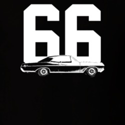 1966 Skylark Side View With Year Dark Color T Shirt