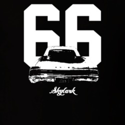 1966 Skylark Rear View With Year And Model Dark Color T Shirt