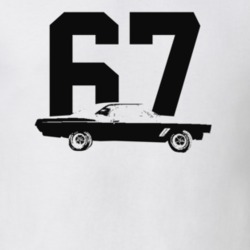 1967 Skylark Side View With Year Light Color T Shirt