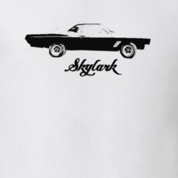1967 Skylark Side View With Model Light Color T Shirt