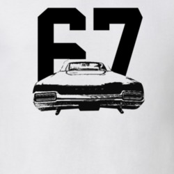 1967 Skylark Rear View With Year Light Color T Shirt