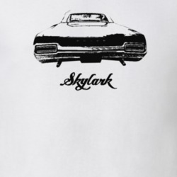 1967 Skylark Rear View With Model Light Color T Shirt