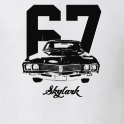 1967 Skylark Grill View With Year And Model Light Color T Shirt
