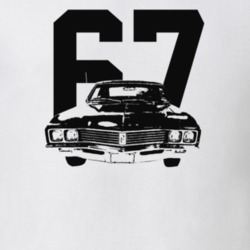 1967 Skylark Grill View With Year Light Color T Shirt