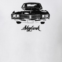 1967 Skylark Grill View With Model Light Color T Shirt