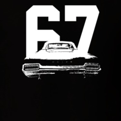1967 Skylark Rear View With Year Dark Color T Shirt