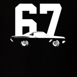 1967 Skylark Side View With Year Dark Color T Shirt