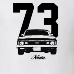 1973 Nova Grill View With Year And Model Light Color T-Shirt