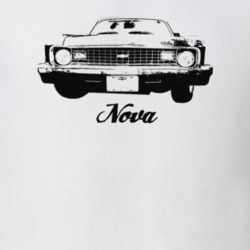 1974 Nova Grill View With Model Light Color T-Shirt