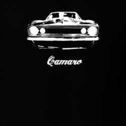 1967 Camaro Grill View With Model Dark Color T-Shirt