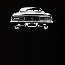 1967 Camaro Rear View Dark Color T-Shirt