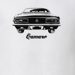 1967 Camaro Rear View With Model Light Color T-Shirt
