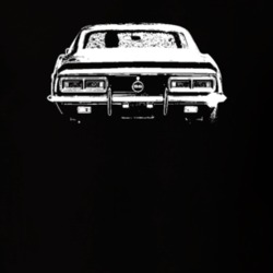 1968 Camaro Rear View Dark Color T-Shirt