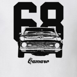 1968 Camaro Grill View With Year And Model Light Color T-Shirt