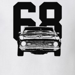 1968 Camaro Grill View With Year Light Color T-Shirt