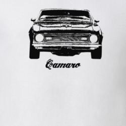 1968 Camaro Grill View With Model Light Color T-Shirt