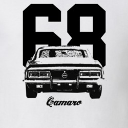 1968 Camaro Rear View With Year And Model Light Color T-Shirt