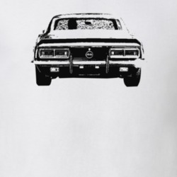 1968 Camaro Rear View Light Color T-Shirt