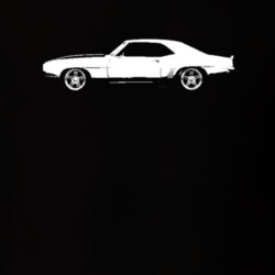 1969 Camaro Side View Dark Color T-Shirt