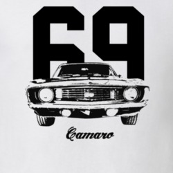 1969 Camaro Grill View With Year and Model Light Color T-Shirt