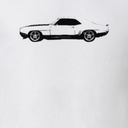 1969 Camaro Side View Light Color T-Shirt