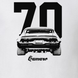 1970 Camaro Rear View With Year And Model Light Color T-Shirt