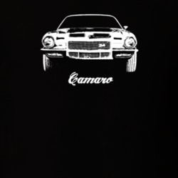 1970 Camaro Grill View With Model Dark Color T-Shirt
