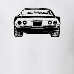 1971 Camaro Rear View Light Color T-Shirt
