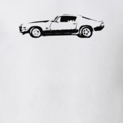 1972 Camaro Side View Light Color T-Shirt