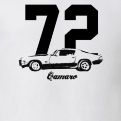 1972 Camaro Side View With Year And Model Light Color T-Shirt