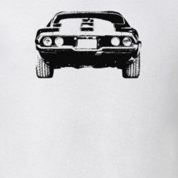 1972 Camaro Rear View Light Color T-Shirt