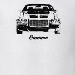 1972 Camaro Grill View With Model Light Color T-Shirt