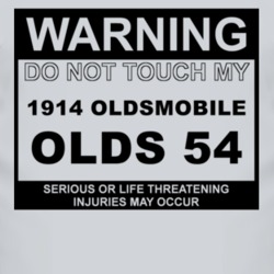 Warning Do Not Touch My 1914 Oldsmobile Olds 54 Funny Car T Shirt