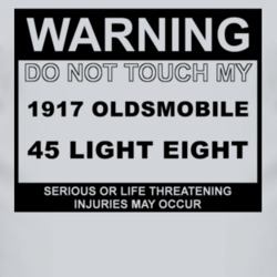 Warning Do Not Touch My 1917 Oldsmobile 45 Light Eight Funny Car T Shi