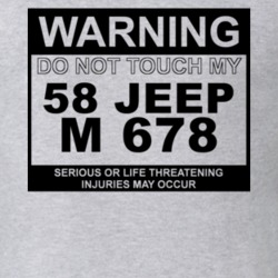 Warning Do Not Touch My 1958 M 678 Funny Car T Shirt