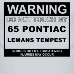 Warning Do Not Touch My 1965 PONTIAC LEMANS TEMPEST Funny Car T Shirt