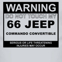 Warning Do Not Touch My 1966 Commando Convertible Funny Car T Shirt