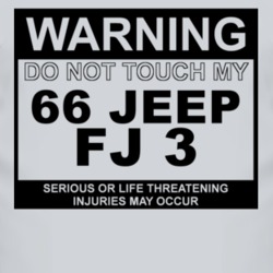 Warning Do Not Touch My 1966 FJ 3 Funny Car T Shirt