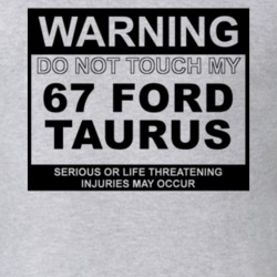 Warning Do Not Touch My 1967 Taurus Funny Car T Shirt