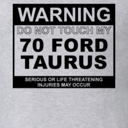 Warning Do Not Touch My 1970 Taurus Funny Car T Shirt